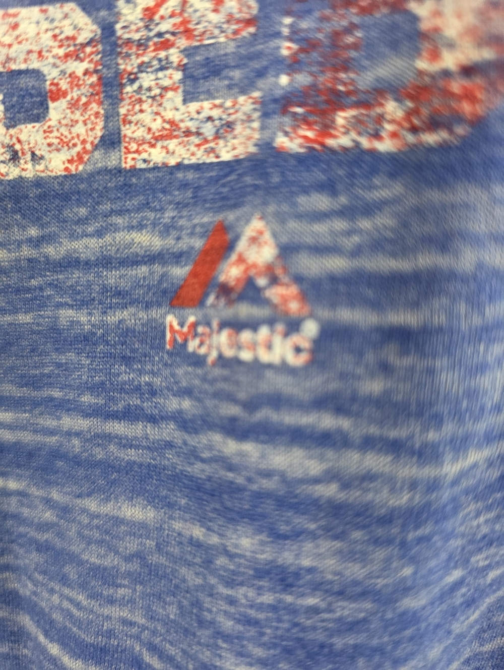 Majestic Brand Vintage Look Chicago Cubs Long Sleeve Tee For Kitty Rescue! - Picture 9 of 12